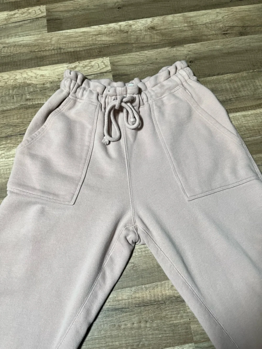Abercrombie & Fitch Pink Paperbag High Rise Joggers Sweatpants Small - Picture 4 of 13